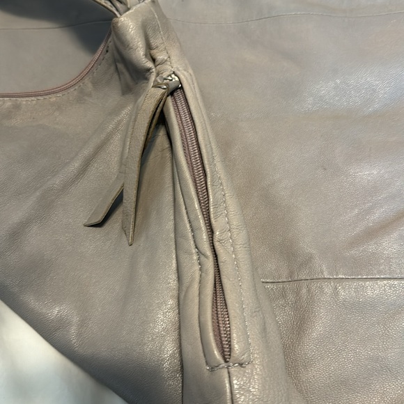 Danier Grey Leather Hobo Bag - Picture 10 of 11